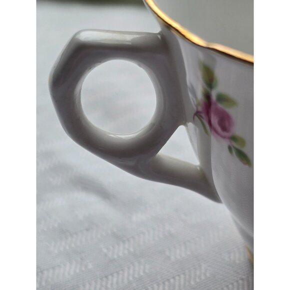 VTG Royal Kent Bone China Rosebuds Teacup Saucer Plate Staffordshire England - Picture 4 of 10
